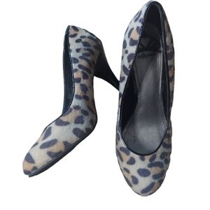 7.5 Fergalicious cheetah print heels